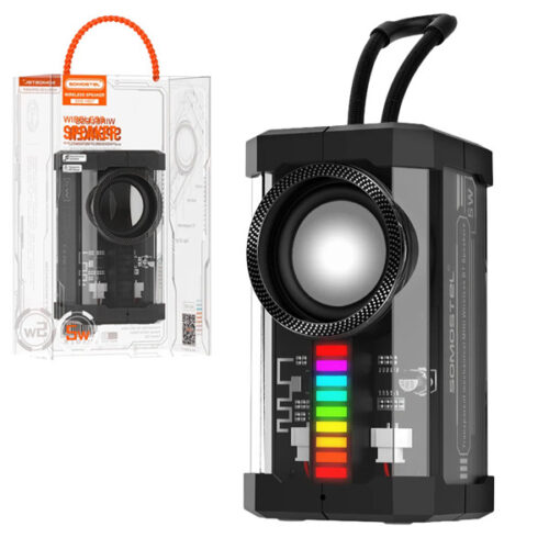 somostel głośnik bluetooth półprzeźroczysty parowanie stereo sms-h607