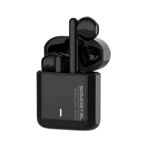 somostel słuchawki bluetooth douszne bt 5.3 czarny sms-j20