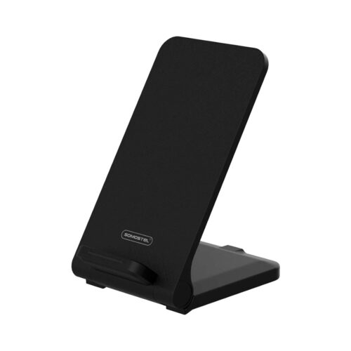 somostel ładowarka indukcyjna bezprzewodowa qi 15w czarna fast charger sms-zb21