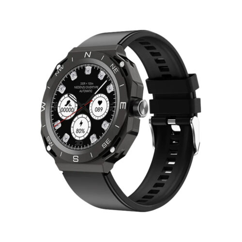 somostel zegarek smartwatch +2 koperty metalowe czarny sms-sk22