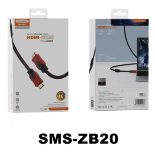 somostel kabel hdmi 4k 1.5m czarno-czerwony sms-zb20