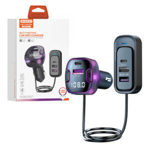 baseus transmiter fm bluetooth 4.2 mp3 + ładowarka samochodowa 2x usb 3.4a zestaw głośnomówiący microsd ccmt000301