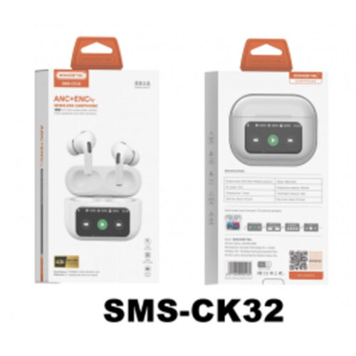 somostel słuchawki bluetooth douszne tws lcd sms-ck32