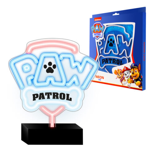 nickelodeon neon led na podstawce psi patrol