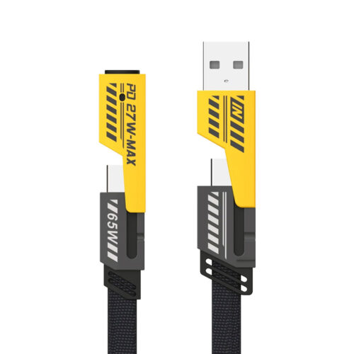 somostel kabel 3w1 usb - typ-c / microusb / lightning 65w 1.2m power delivery pd czarny sms-bj15