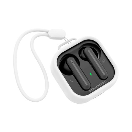 somostel słuchawki bluetooth douszne tws bt 5.0 czarny stero sms-j41