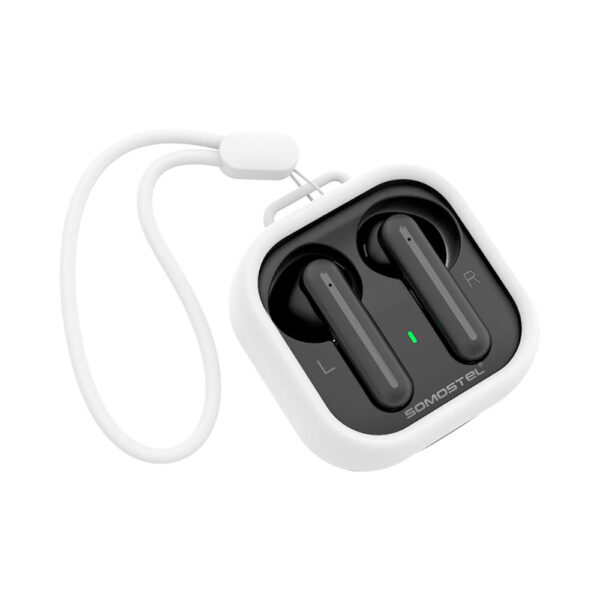somostel słuchawki bluetooth douszne tws bt 5.0 czarny stero sms-j41