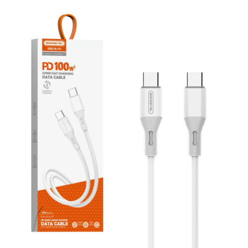 somostel kabel typ-c - typ-c 100w 1m biały sms-bj10