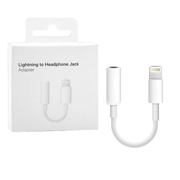 adapter lightning do mini jack 3,5mm przejściówka biały iphone mmx62zm box appx