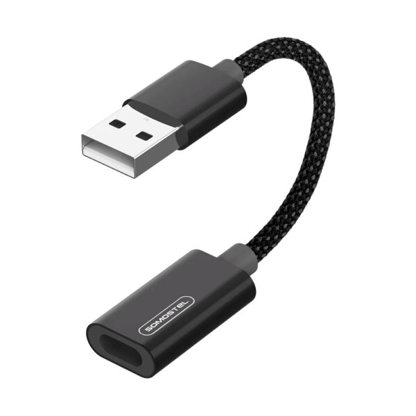 somostel adapter host typ-c - usb czarny sms-bz15