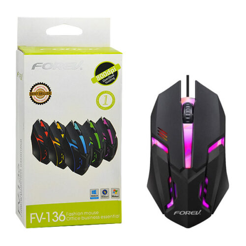 forev mysz przewodowa podswietlana gaming fv-136