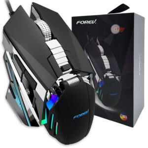 forev mysz komputerowa gamingowa przewodowa szary fv-507