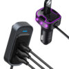 somostel transmiter 3x usb / 2x typ-c 3.1a qc pd czarny sms-a110