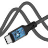 somostel kabel usb pd wzmacniany typ-c - typ-c 240w 1m pd czarny sms-bw22