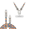 somostel smycz na nadgarstek + kabel typ-c - lightning 27w kolorowa sms-bw34
