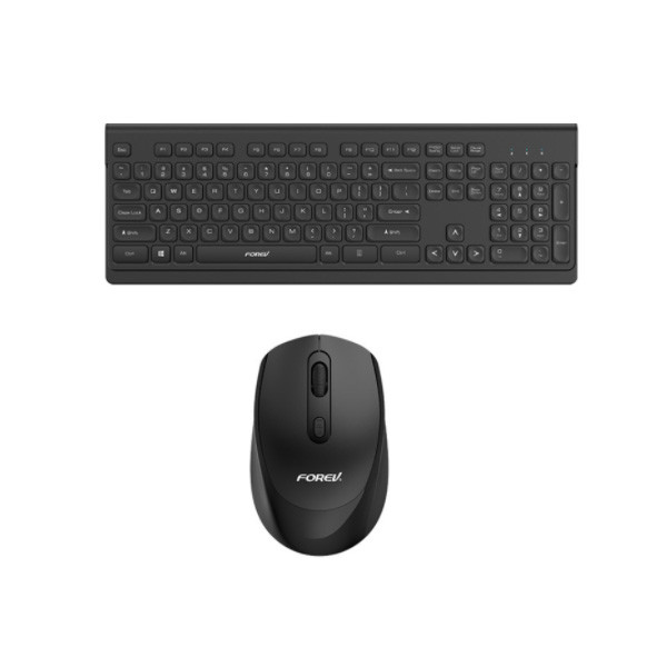 forev klawiatura bezprzewodowa + mysz zestaw business czarna fv-w306