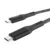 somostel kabel wzmacniany typ-c - typ-c 60w 2m pd pps czarny sms-bw18