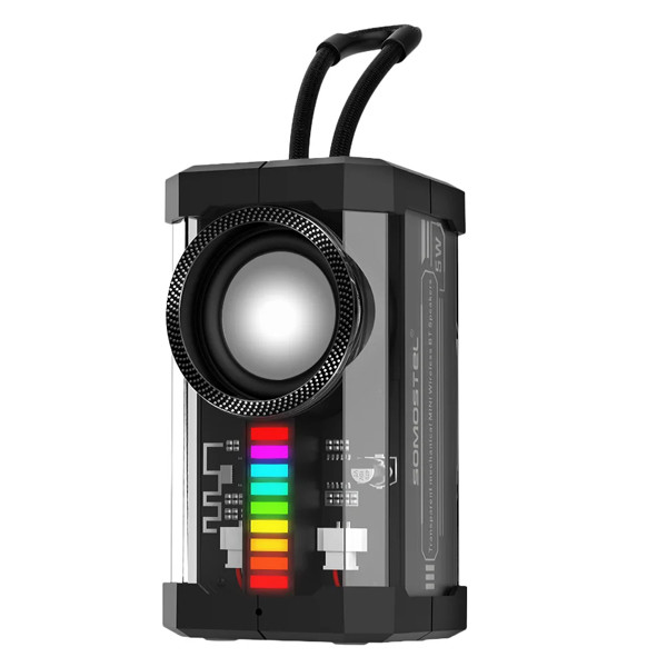 somostel głośnik bluetooth półprzeźroczysty parowanie stereo sms-h607