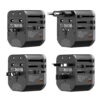 somostel adapter zasilania cały świat 2x usb / typ-c 20w qc pd czarny sms-q43