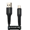 somostel kabel usb - typ-c 3.6a 40w 1m quick charge qc3.0 czarny powerline sms-bw06