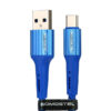 somostel kabel usb - typ-c 3.6a 40w 1m quick charge qc3.0 niebieski powerline sms-bw06
