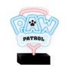 nickelodeon neon led na podstawce psi patrol