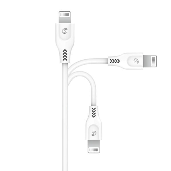 somostel kabel usb - lightning 3.1a 2m qc3.0 biały sms-bt02