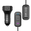 somostel transmiter 3x usb / 2x typ-c 3.1a qc pd czarny sms-a110