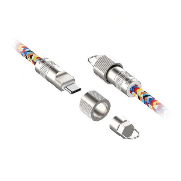 somostel smycz na nadgarstek + kabel typ-c - lightning 27w kolorowa sms-bw34