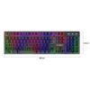forev klawiatura bezprzewodowa + mysz zestaw gaming podświetlana rgb fv-380