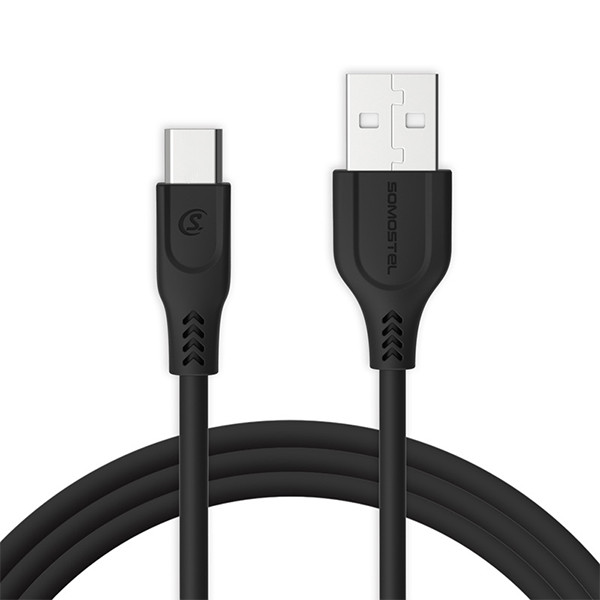 somostel kabel usb - typ-c 3.1a 30w 3m quick charge qc3.0 czarny sms-bt03