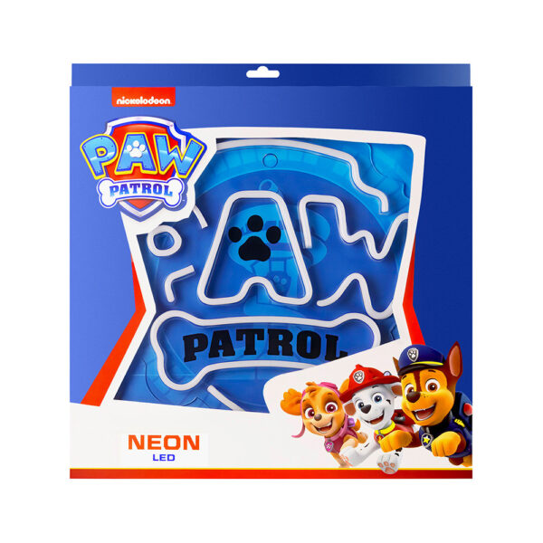 nickelodeon neon led na podstawce psi patrol