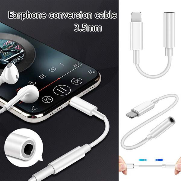 adapter lightning do mini jack 3,5mm przejściówka biały iphone mmx62zm box appx