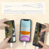 somostel kabel 3w1 usb - typ-c / microusb / lightning 3.1a 10w 1m quick charge qc3.0 biały powerline sms-bt14