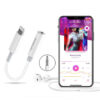 somostel adapter hf apple lightning - jack 3,5 cala biały sms-bz01