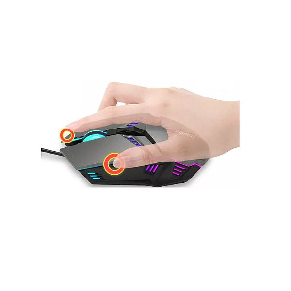 forev mysz przewodowa podswietlana gaming fv-136