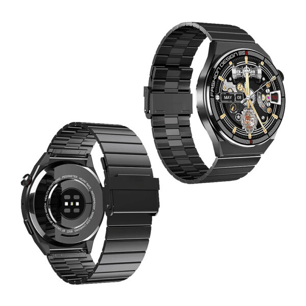 somostel zegarek smartwatch + 3 paski czarny sms-h4max