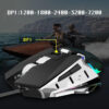 forev mysz przewodowa mechaniczna podswietlana gaming czarny fv-507