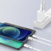 somostel kabel 3w1 usb - typ-c / microusb / lightning 3.1a 10w 1m quick charge qc3.0 biały powerline sms-bt14