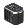 somostel adapter zasilania cały świat 2x usb / typ-c 20w qc pd czarny sms-q43