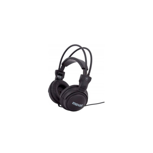 maxell słuchawki przewodowe nauszne jack 3,5mm czarny