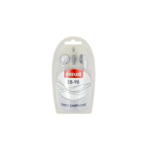 maxell słuchawki przewodowe douszne jack 3,5mm biały eb-98