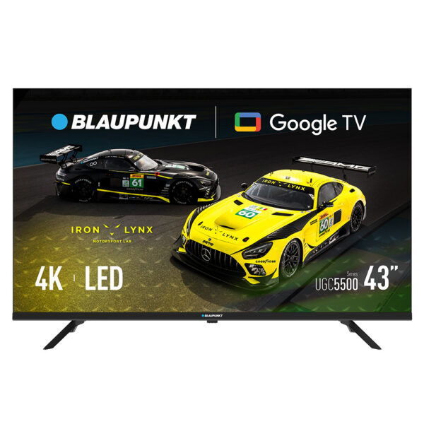 blaupunkt telewizor smart tv google tv uhd 43" czarny 43ugc5500s