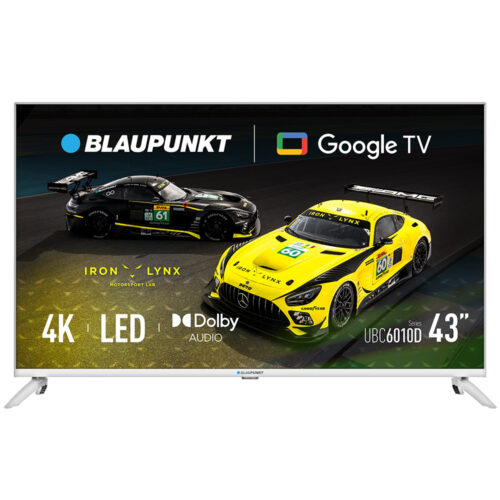 blaupunkt telewizor smart tv google tv uhd 43" biały 43ubg6010s