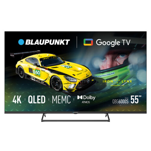 blaupunkt telewizor smart tv google tv uhd q-led 55" czarny 55qbg6000s
