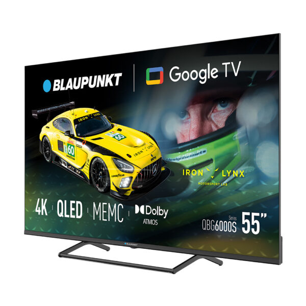 blaupunkt telewizor smart tv google tv uhd q-led 55" czarny 55qbg6000s