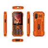 mobiola telefon dla seniora mb510 titanx 4g pomarańczowy
