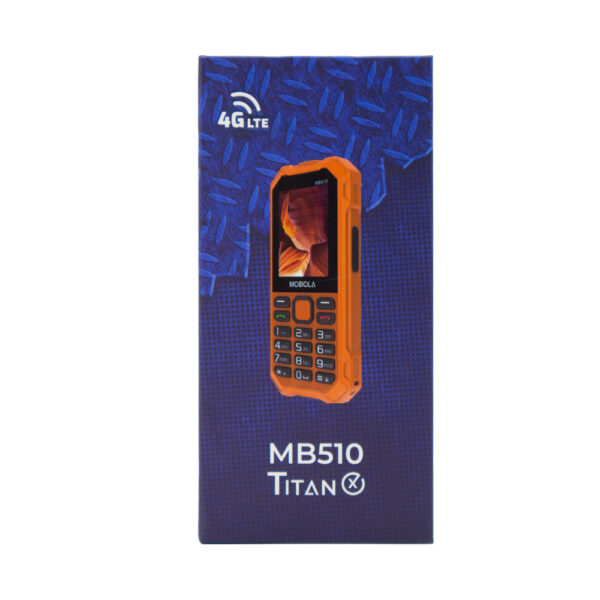 mobiola telefon dla seniora mb510 titanx 4g pomarańczowy